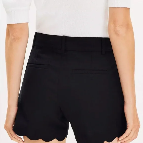 LOFT Riviera Black High Waist Tailored Shorts size 12 NWT - Picture 3 of 6